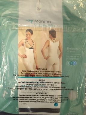 2 Marena Recovery Women’s Compression Garment in Cream And Black
